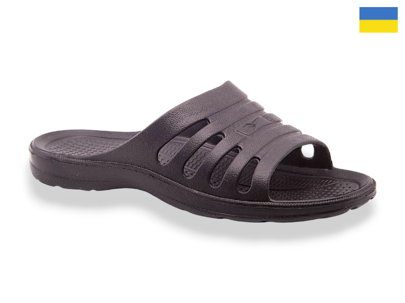 Шлепанцы Rai shoes (40-46) M201 краб-чорний (лето)