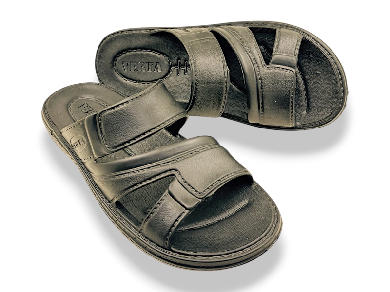Шлепанцы Rai shoes (41-45) 1002 чорний (лето)