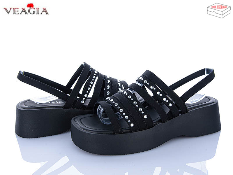 Босоножки ADA (36-40) N7 black (лето)