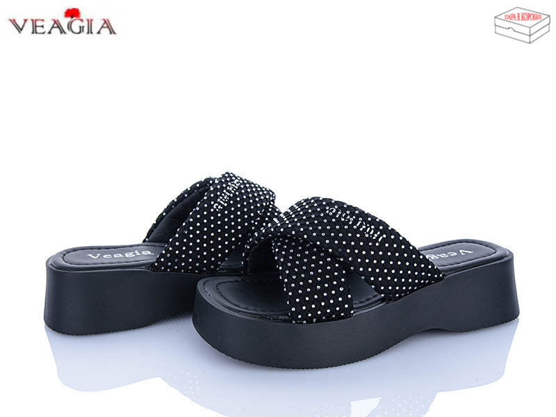 Шлепанцы ADA (36-40) N8 black (лето)