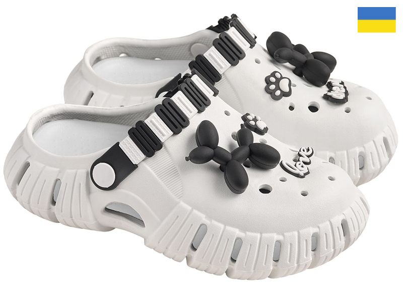 Кроксы Rai shoes (30-35) DS012 білий (лето)