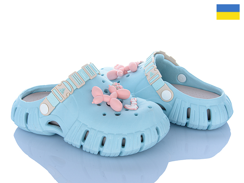 Кроксы Inblu (36-41) DS77 блакитний (лето)