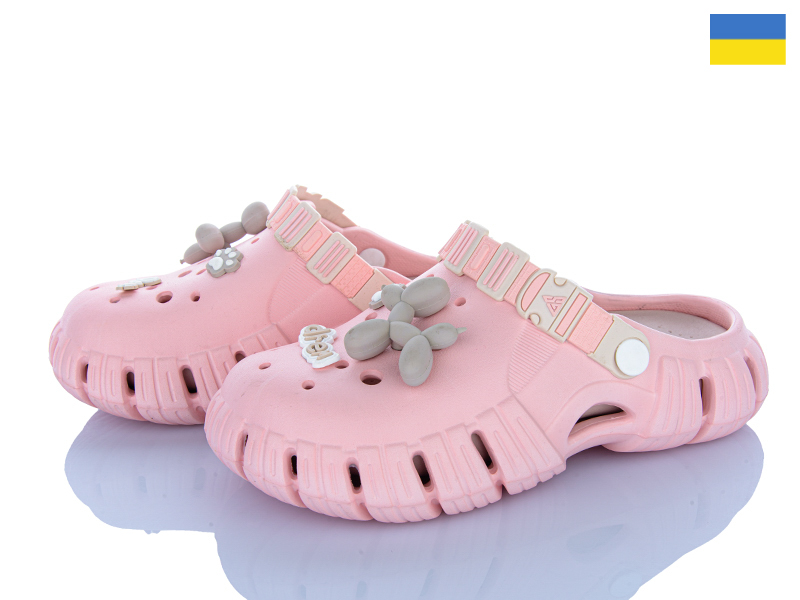 Кроксы Inblu (36-41) DS77 пудра (лето)