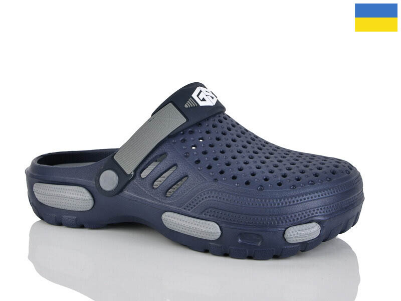 Кроксы Malibu (41-45) 6-118 синій (лето)