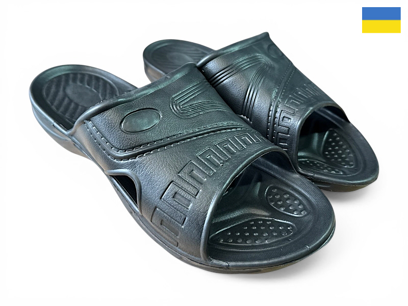 Шлепанцы Rai shoes (41-46) B3 чорний (лето)