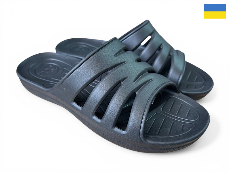 Шлепанцы Rai shoes (41-46) SV13 чорний (лето)