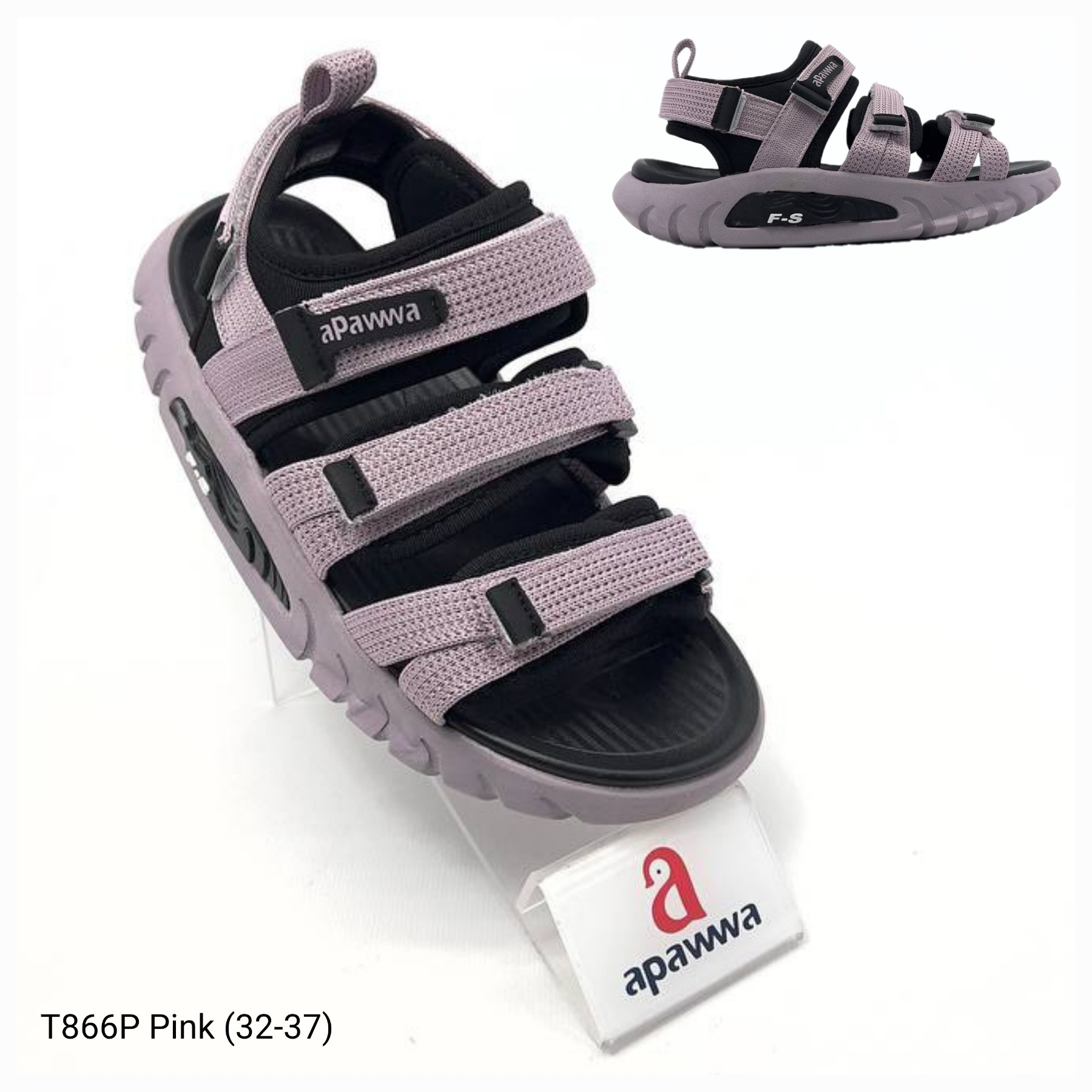 Босоножки DvaClibee (32-37) Ap-T866P pink (лето)