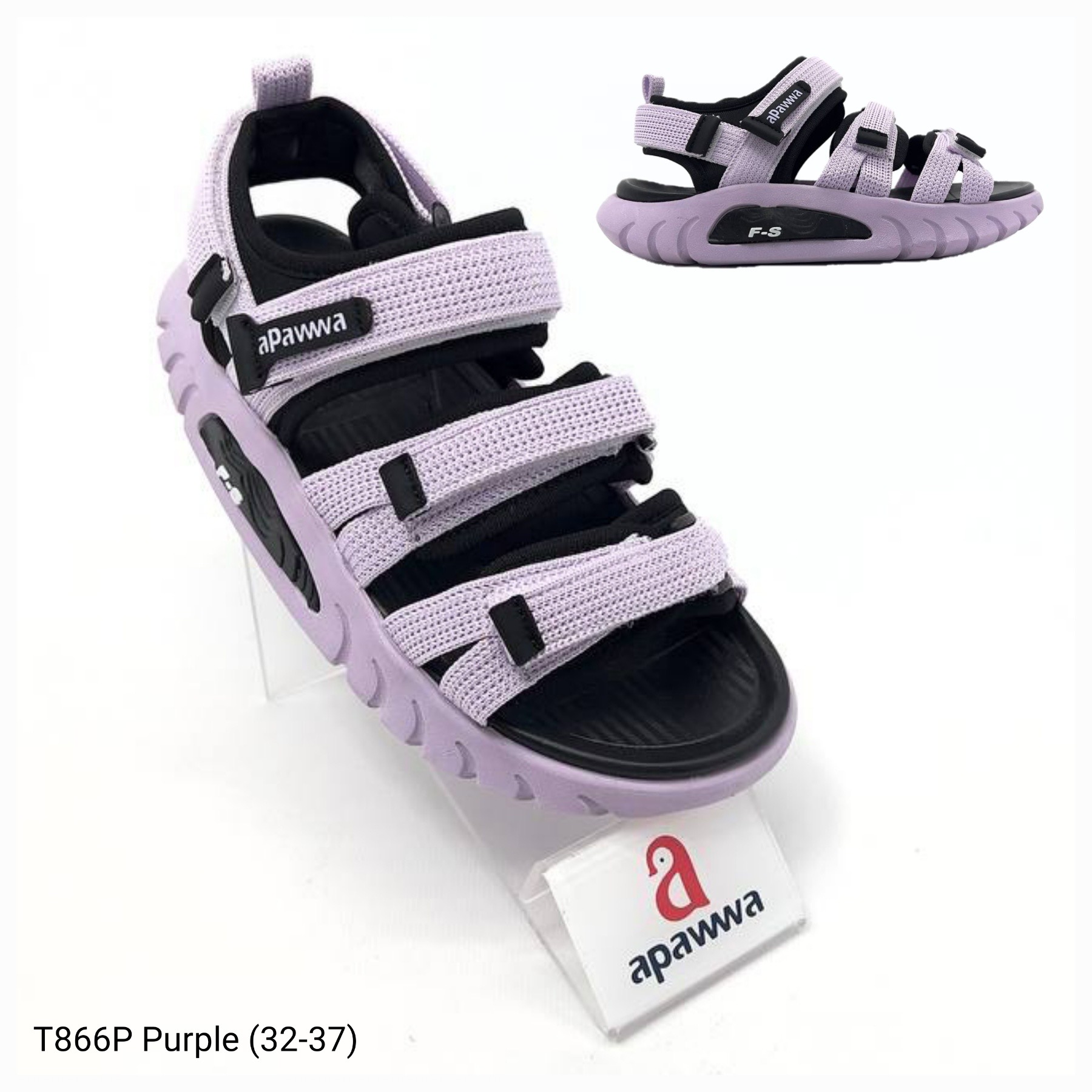 Босоножки DvaClibee (32-37) Ap-T866P purple (лето)