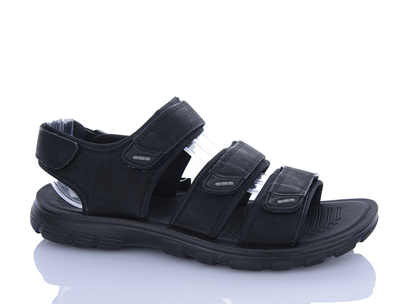 Сандалии ABA (40-45) A876 black (лето)