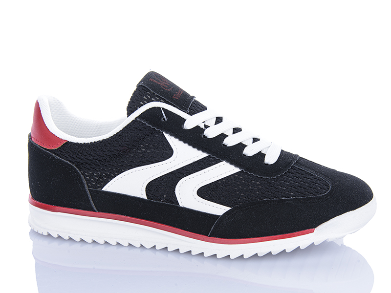 Кроссовки Violeta (36-41) 2028-1 black (лето)
