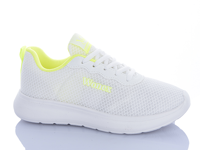 Кроссовки Violeta (36-41) 2028-24 white-green (деми)