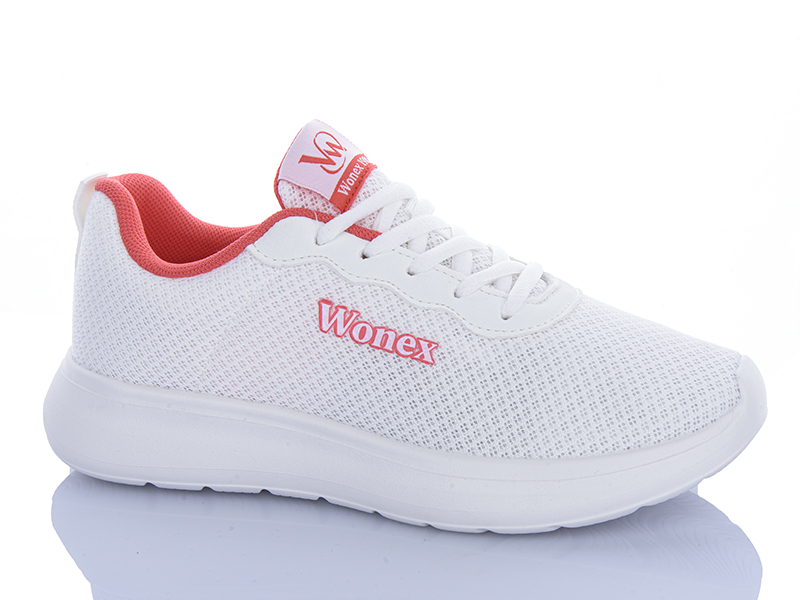 Кроссовки Violeta (36-41) 2028-24 white-red (деми)
