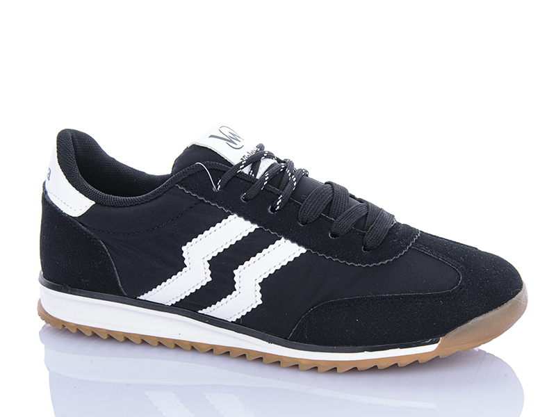 Кроссовки Violeta (36-41) 2028-5 black (деми)