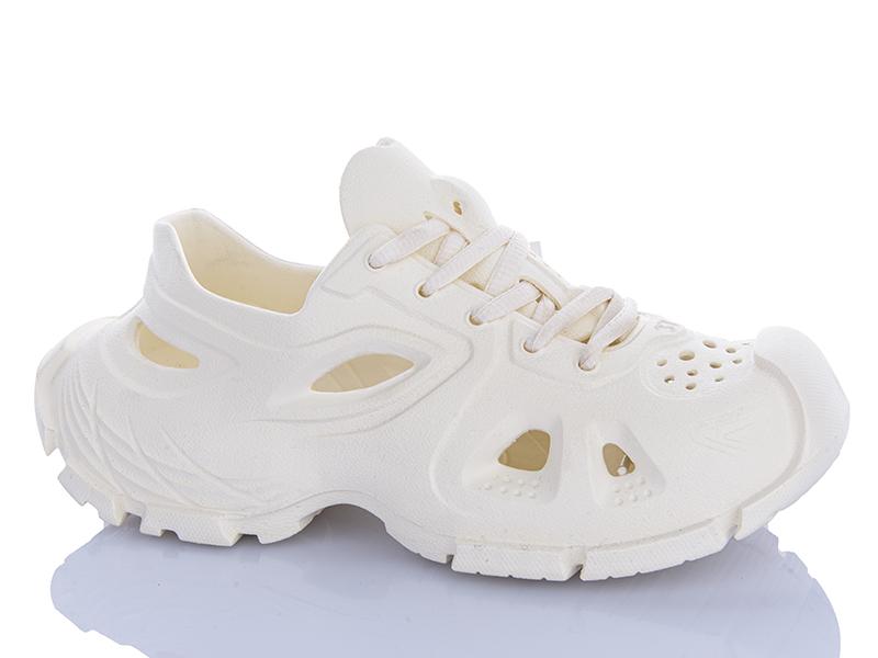 Кроксы Violeta (36-41) HD90-8808 white (лето)