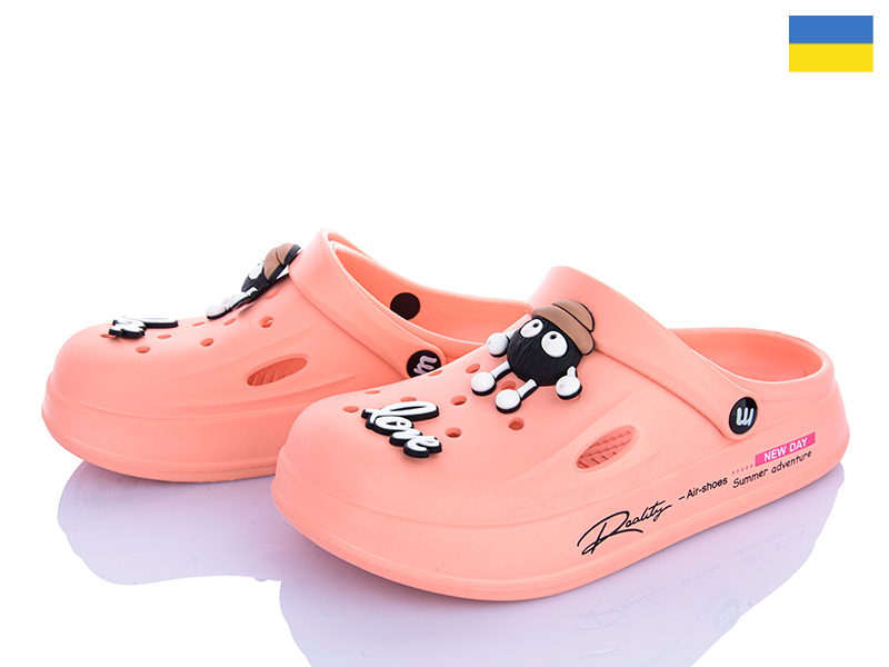 Кроксы Inblu (36-41) 108 персиковий (лето)