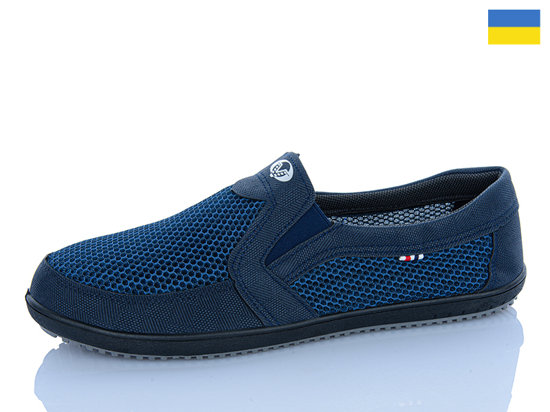 Слипоны ALEX M&L (41-45) BT11 синій (лето)