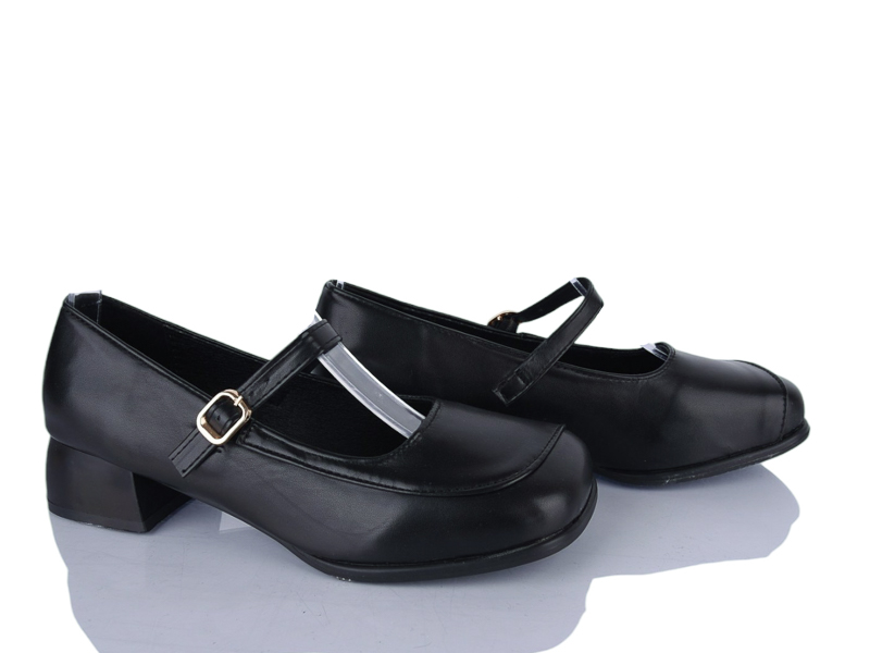 Туфли Gratis (37-40) PR-A-3 black (деми)