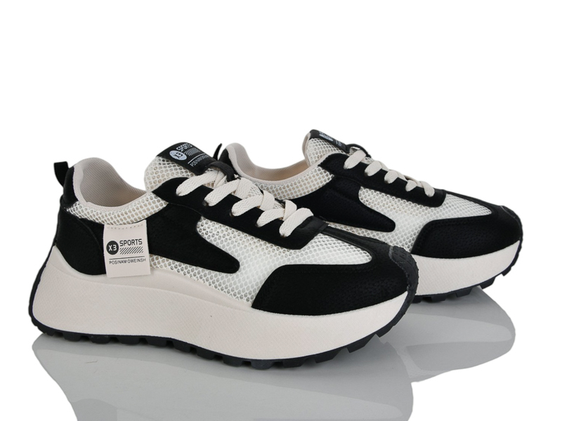 Кроссовки Gratis (37-40) PR-K8581 black (деми)