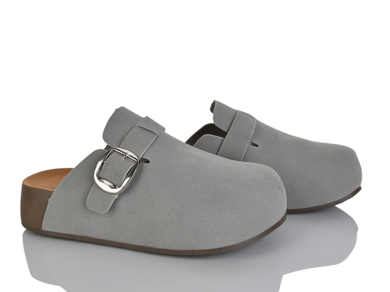 Шлепанцы Gratis (37-40) PR-Y188 grey (лето)