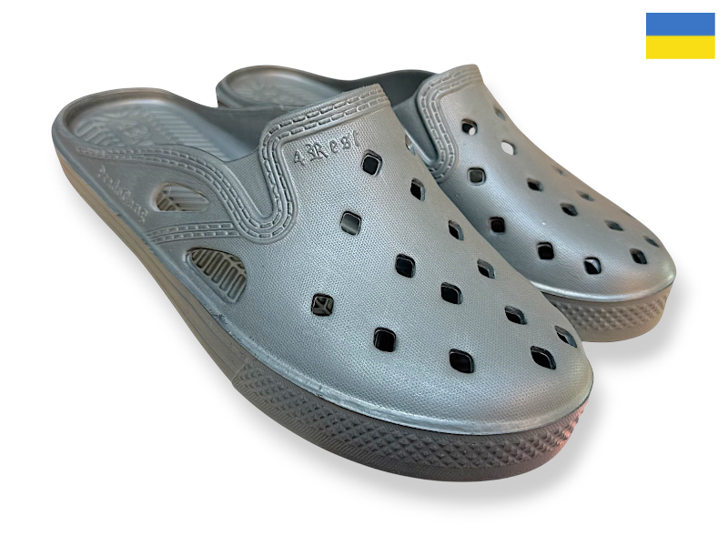 Сабо Rai shoes (40-46) 03-K3 графіт (лето)
