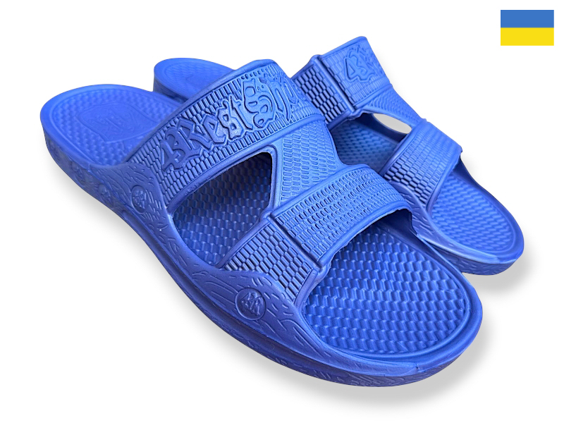 Шлепанцы Rai shoes (40-45) 04-K2 синій (лето)