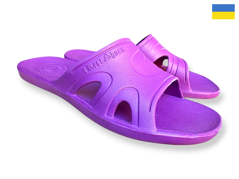 Шлепанцы Rai shoes (36-41) 22-11 бузковий (лето)