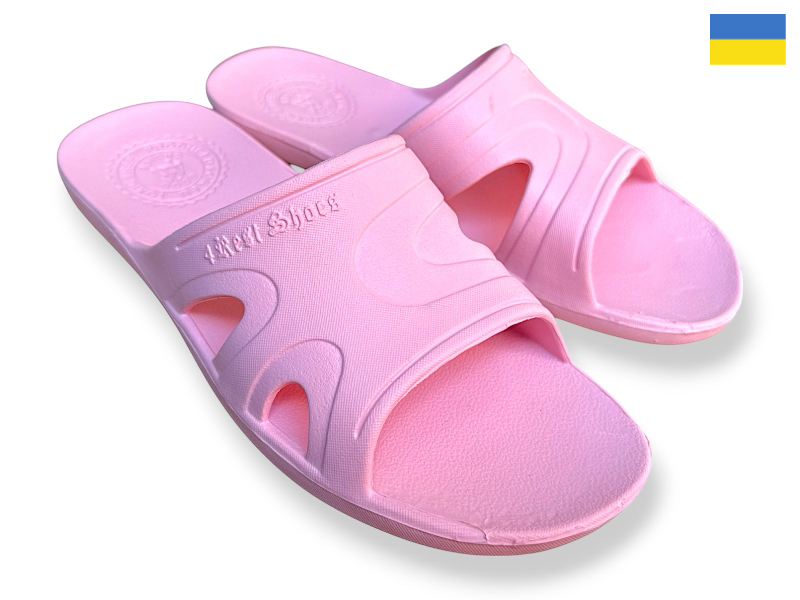 Шлепанцы Rai shoes (36-41) 22-14 пудра (лето)