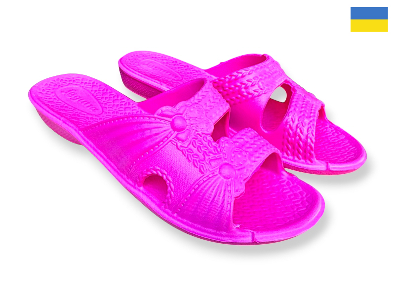 Шлепанцы Rai shoes (36-41) 24-13 рожевий (лето)