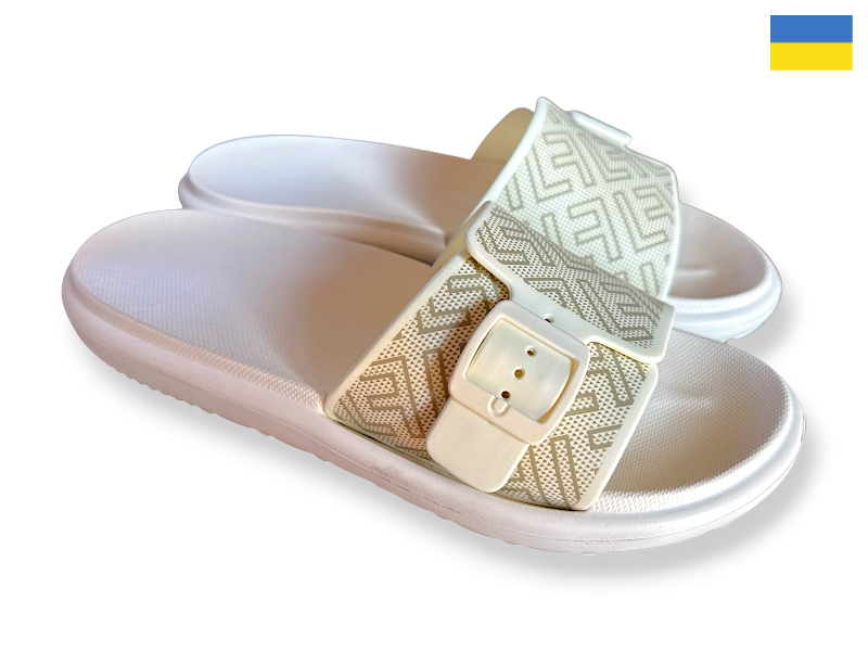 Шлепанцы Rai shoes (37-41) DS841 кремовий (лето)