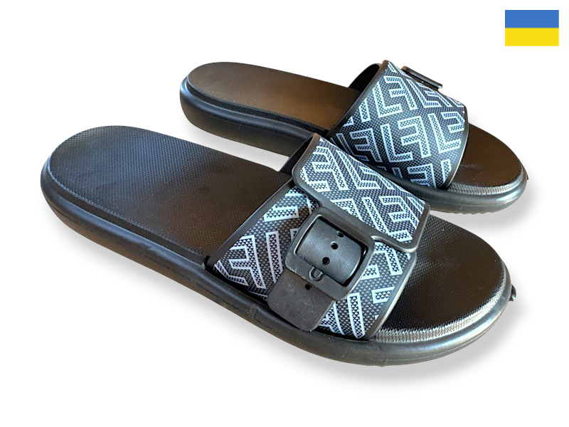 Шлепанцы Rai shoes (37-41) DS841 чорний (лето)