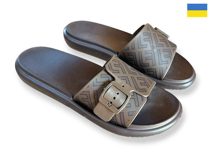Шлепанцы Rai shoes (37-41) DS841 шоколад (лето)