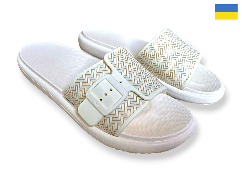 Шлепанцы Rai shoes (37-41) DS842 кремовий (лето)