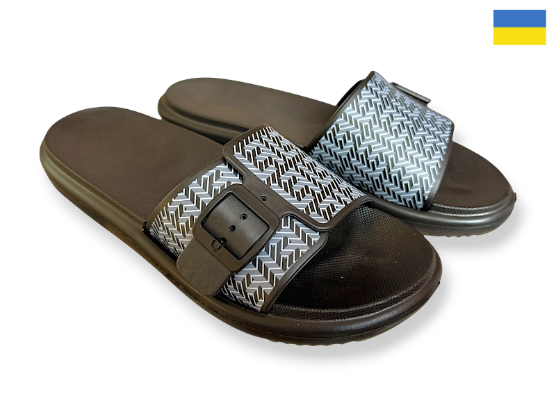 Шлепанцы Rai shoes (37-41) DS842 чорний (лето)