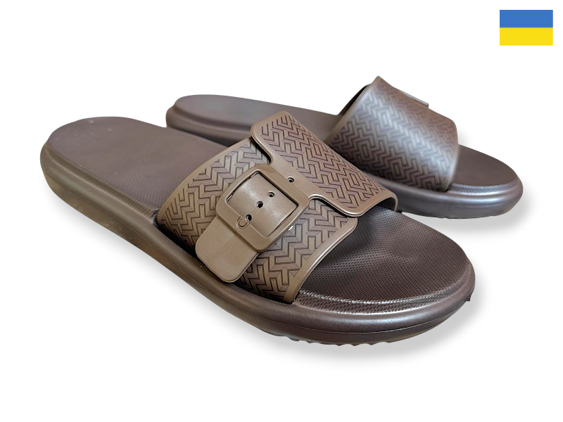 Шлепанцы Rai shoes (37-41) DS842 шоколад (лето)