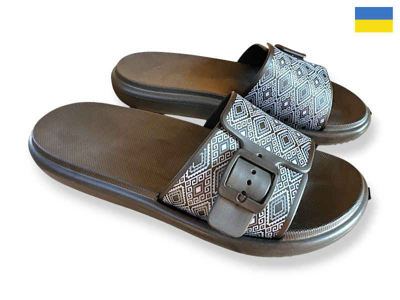 Шлепанцы Rai shoes (37-41) DS843 чорний (лето)
