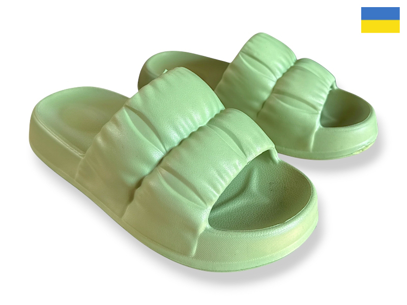 Шлепанцы Rai shoes (36-41) L7 оливка (лето)