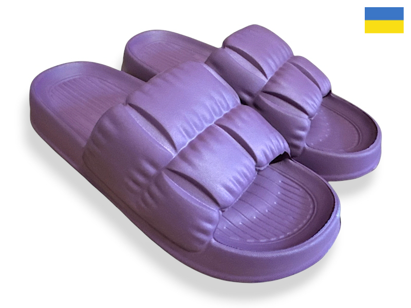 Шлепанцы Rai shoes (36-41) C95 бордовий (лето)