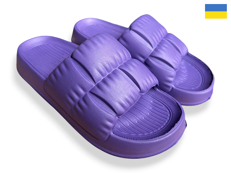 Шлепанцы Rai shoes (36-41) C95 фіолетовий (лето)