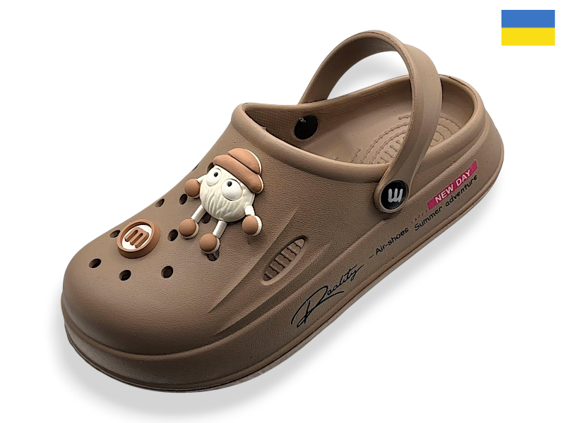Кроксы Rai shoes (37-40) L108 мокко (лето)
