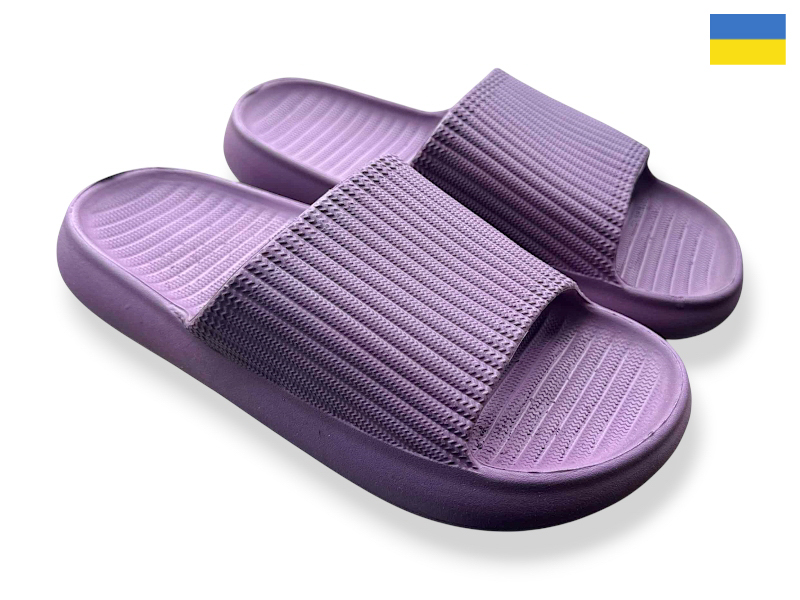 Шлепанцы Rai shoes (36-41) C107 бордовий (лето)