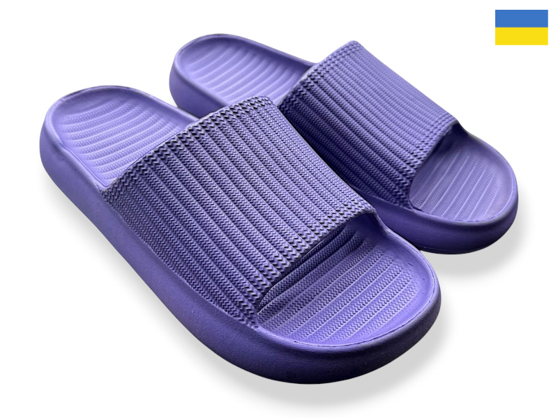 Шлепанцы Rai shoes (36-41) C107 фіолетовий (лето)