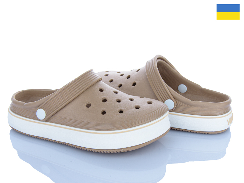 Кроксы Roks (36-41) 1004 капучино (лето)
