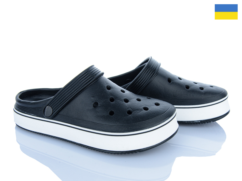 Кроксы Roks (36-41) 1004 чорний (лето)