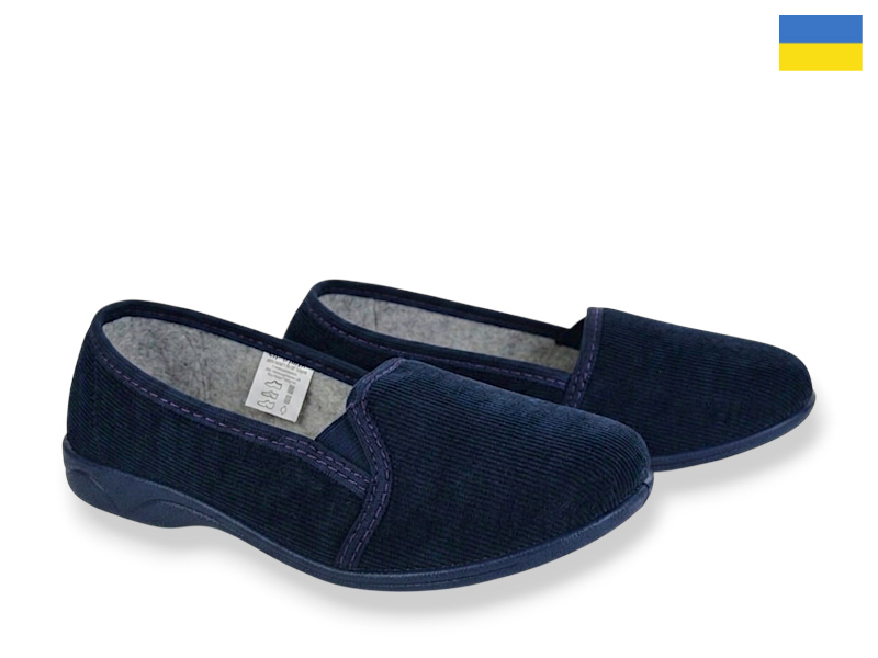 Тапочки Rai shoes (36-41) 14-106 синій (деми)