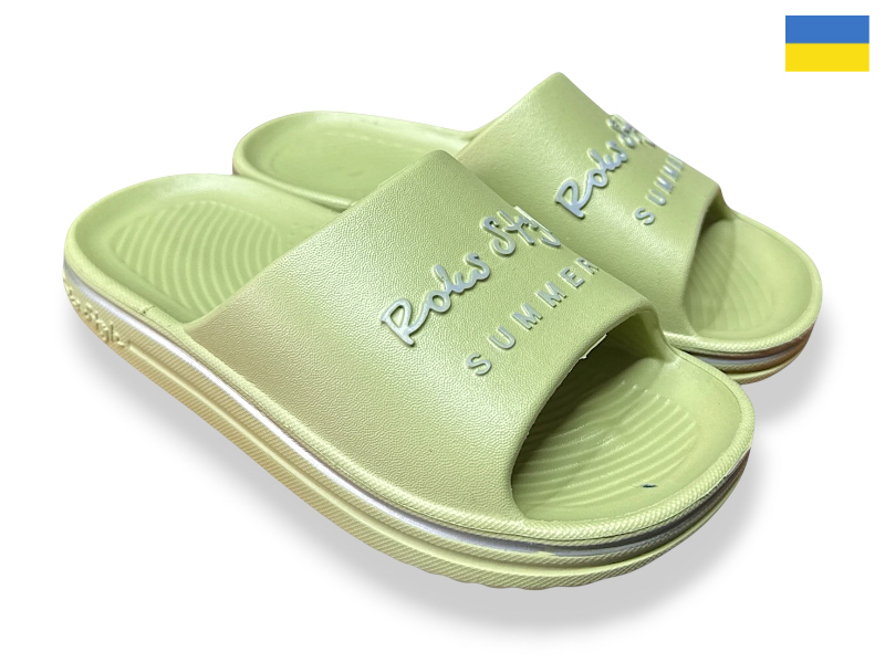 Шлепанцы Rai shoes (30-35) 506-016 оливка (лето)