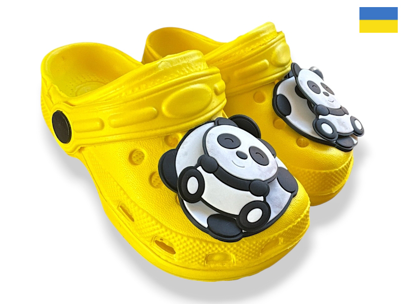 Кроксы Rai shoes (24-29) H3 жовтий (лето)