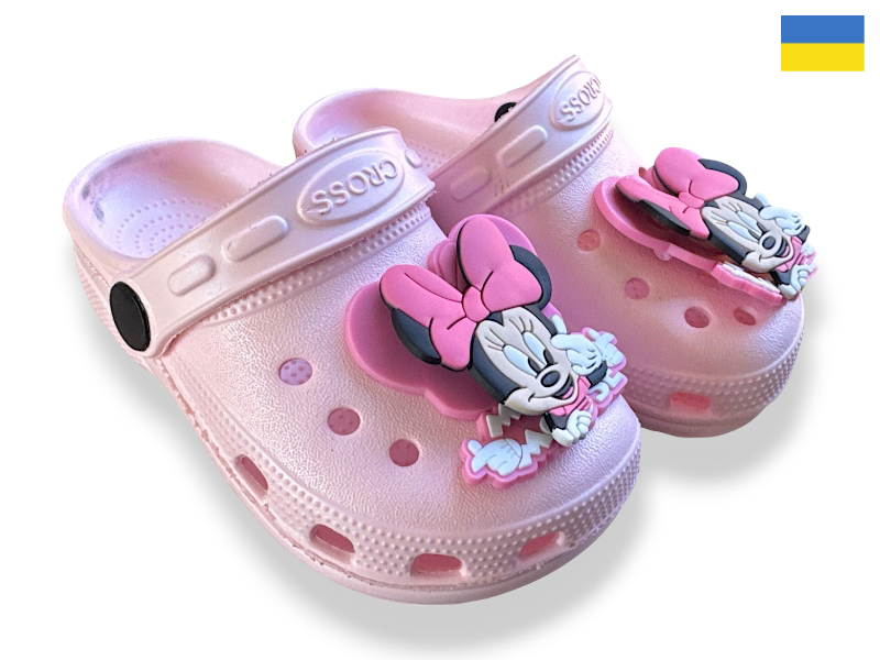 Кроксы Rai shoes (24-29) H3 персиковий (лето)