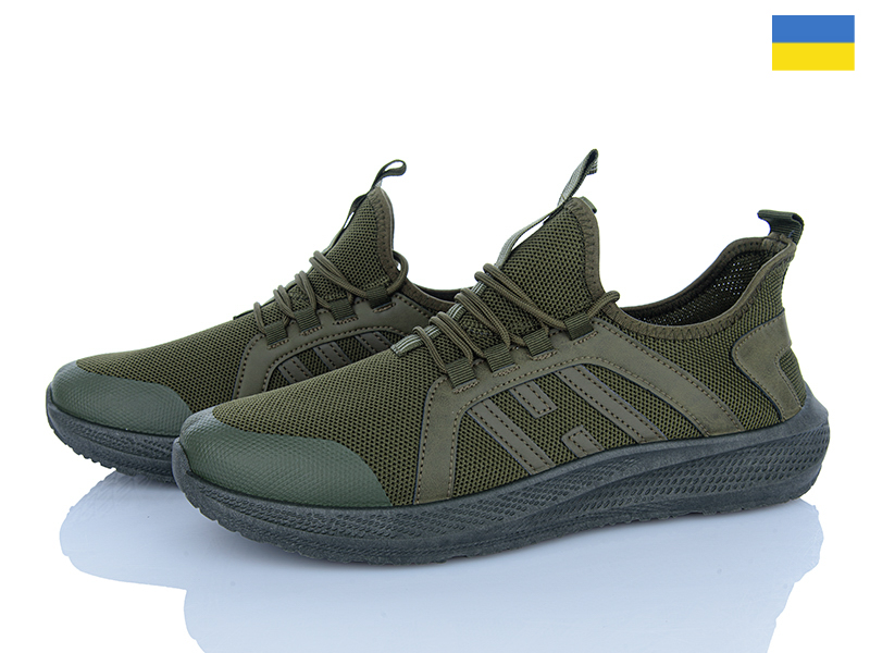 Кроссовки Vladimir (41-45) Крок K408 зелений (лето)