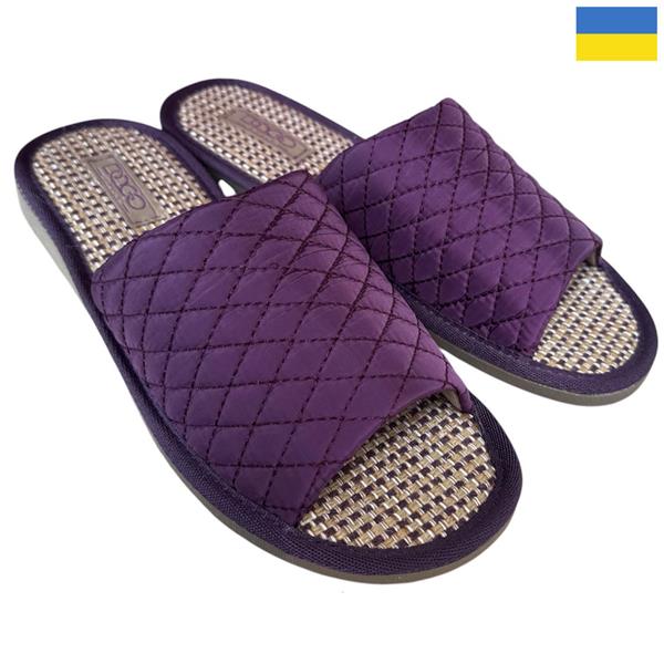 Тапочки Rai shoes (36-41) TC04 фіолет (деми)