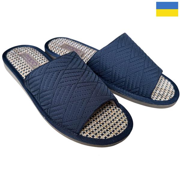 Тапочки Rai shoes (36-41) TC05 синій (деми)